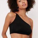 Nasty Gal  One Shoulder Crop Top Womens US‎ Size 4 Black Photo 0
