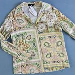 Sanctuary NWT  The Vintage Scarf Paisley Long Sleeve Button-Up Shirt Photo 5