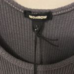 Monrow Gray Ribbed Tank Jumpsuit Size L Photo 7