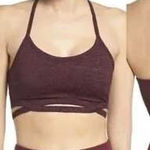 FP Movement Free People Purple Criss Cross Back Sports Bra Activewear Top‎ Size M Photo 1