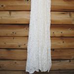 DB Studio Stretch Lace Halter Neck Gown White Size 14 Photo 8