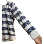 Lilly Pulitzer Lola Hoodie Bright Navy Out of Line Print Small Photo 2