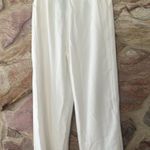 Commense Pleated High Waist Wide Leg Pants size M White Size M Photo 6