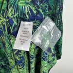 Ellos Tropical Leaf Print Sleeveless Dress Size 3X Lightweight Summer Resort Green Photo 4