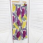 Jane and Delancey Jane & Delaney Tropical Print High Waist Wide Leg Crop Pants Small Photo 1