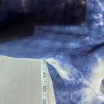 Kori America Womens Tie Dye Line Blend Button Down Shirt Blue White Tunic Medium Photo 10