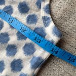 Fossil  Polka Dot Tank Top white blue sheer racerback women’s‎ small Photo 6