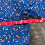 Kut From The Kloth sheer floral blouse button down long sleeve blue size… Photo 5