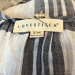 Lovestitch  Black and White Plaid Wide Sleeve Button shirt | small/ medium Photo 4
