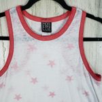 Modern Lux  Shark Bite Star Print Graphic Sleeveless Tank Top Women's Size Small Photo 1