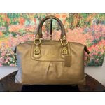 Coach GUC  F15447 Ashley Satchel in Olive/Bronze Leather Photo 6