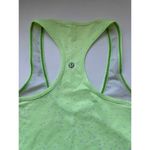 Lululemon lime Green Racerback Tank with Lavender Dots Photo 1
