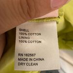 Eudon Choi x RTR Green Poplin Dress Lime Green Size 6 Photo 5
