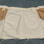 Rag and Bone  White Denim Zipper Distressed Mini Skirt in Size 24 Photo 6