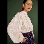 Farm Rio  Star 3D Embroidered Blouse in Off White - size S Photo 4