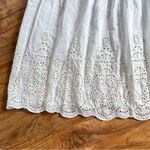 Anthropologie Hale Bob Cabana Eyelet cream Resortwear maxi dress vacation beaded Photo 5