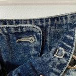 denim mini skirt with grommet belt Blue Size L Photo 1