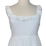 Lulus Lulu’s White Eyelet Lace Square Scoop Neck Sleeveless Sundress Women's Size XL Photo 4