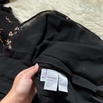 Reformation Kelli Black Floral Smocked Mini Dress Photo 6