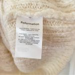Reformation Satine Sleeveless Foldover Sweater in White Ivory Cream Size Large Photo 5