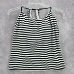 Kona Sol  Black White Stripe Padded Swimwear Tankini Tank Top M Medium Photo 0