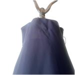 Weill Paris Shift Dress Size 4 Navy Bow Ties Keyhole Back Office Preppy Blue Photo 4