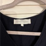 White closet elements cotton navy dress white trim large Photo 1