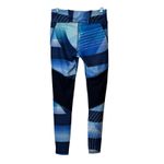 Reebok  Women's Medium Blue Geometric Print‎ Athletic Training Leggings # Photo 1
