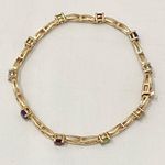 925 Gold filled Birthstone Bracelet Photo 1