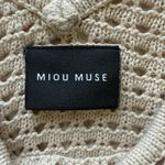 Miou Muse Crochet Tank Top Medium Tan Photo 1