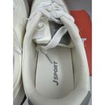 New J Sport Cecily Women’s Sneaker Suede White/Grey Low Top Shoes Size 8 US White Photo 5