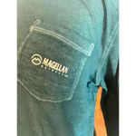 Magellan  long sleeve boyfriend fit sheer top women size xs Photo 2