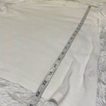 1901 Nordstrom Boat Neck Button Long Sleeve Top in White Large Photo 2