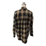 Black & Tan Plaid Flannel Button Down Size S Photo 1