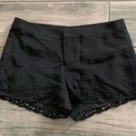 Joie  black crochet trim shorts Photo 0