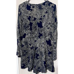 Fashion Union  Womens Romper sz M navy lace up neck long sleeve pockets Paisley Photo 5