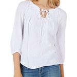 Michael Stars  smocked peasant white top Photo 0