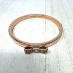 Kate Spade rose gold rhinestone bow bracelet, NWOT Photo 3