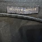Brandy Melville  black mini skirt with front zip Photo 2