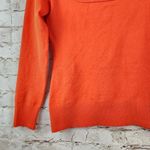 JoosTricot Long Sleeve Scoop Neck Top Sweater in Ferrari Orange Medium NWT Photo 4