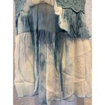 La Miel Boho Hippie Festival Crochet Lace Tie Dye‎ Tiered Top Y2K Style Medium Photo 7