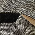 Liz Sport Vintage Tweed Wool Velvet Vest Womens 10 Gray Black Button Down 90s 80s Photo 4