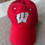 NCAA Wisconsin Badgers Red Baseball Hat Cap Adjustable Strap Back  Photo 0