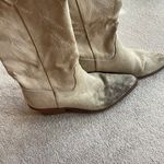 Suede cowboy boots Tan Size 8 Photo 3