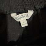 Briggs New York Briggs Women‎ Black Linen Blend Loose Fit Relaxed Fit Elastic Band Pants Size L Photo 10