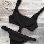 Teshini NBW Black Mavy Knotted Bikini Photo 1