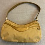 Tumi Ballistic Nylon w/Leather Trim Purse Bag gold tan Photo 0