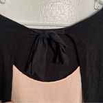 Ann Taylor Sweater Blouse Black Light Pink M Photo 8