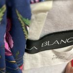 La Blanca Womens Beachwear Nylon Bikini Swim top Paisley Floral Size 8 Blue Pink Photo 4