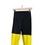 Norma Kamali  SPLICED LEGGING WITH FOOTIE Size XS Green Black KK5217PL005902 Photo 4